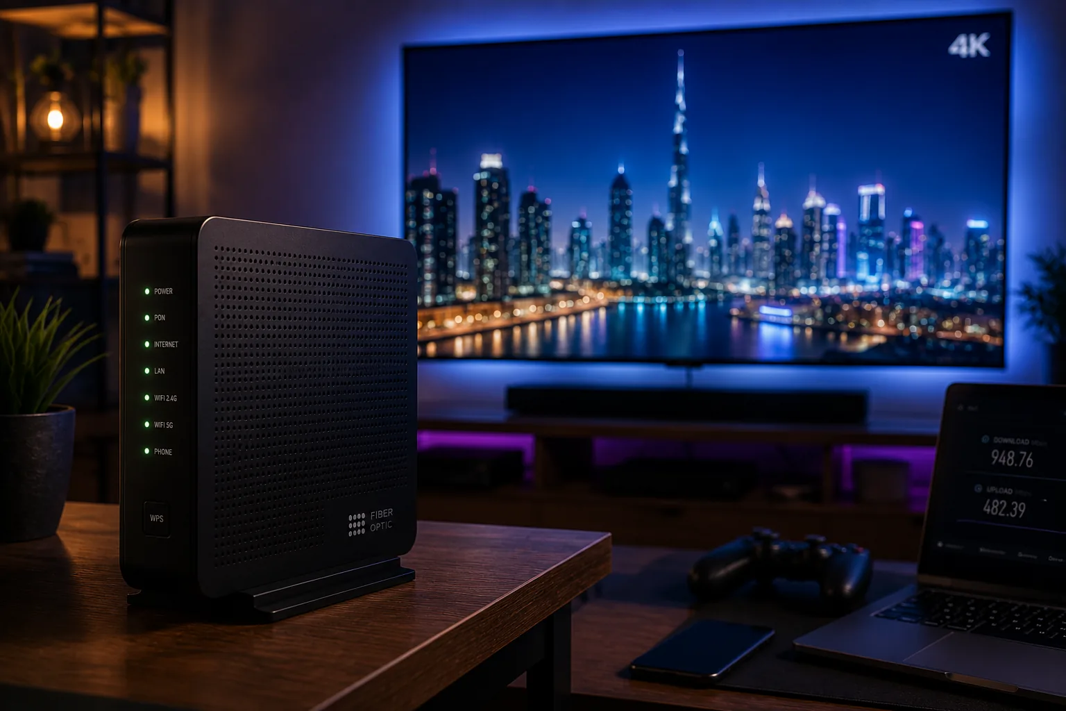 Routeur fibre pour un débit internet suffisant en IPTV 4K
