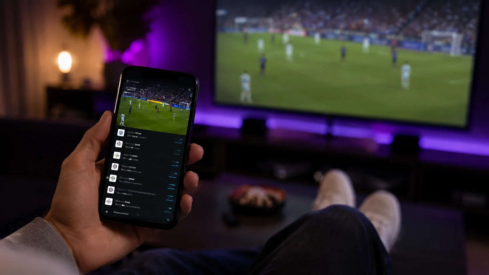 Regarder le football sur smartphone et Smart TV avec une application IPTV